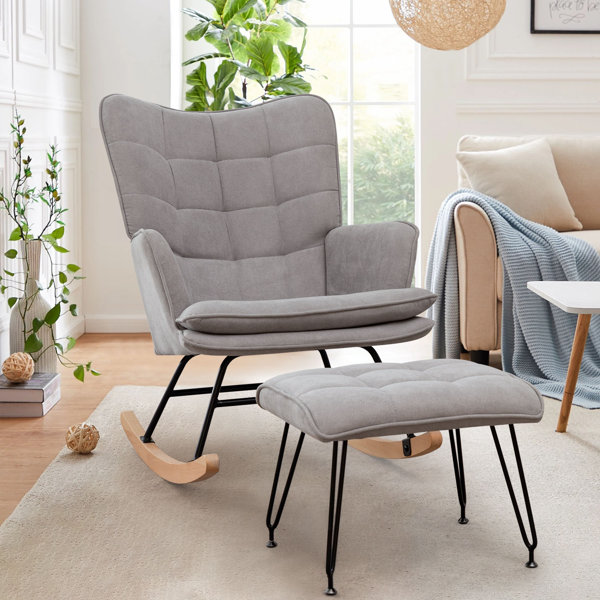 Isabelle & Max™ Lamendola Upholstered Rocking Chair & Reviews Wayfair